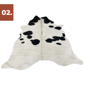 Cowhide Rug - Black White (Small)