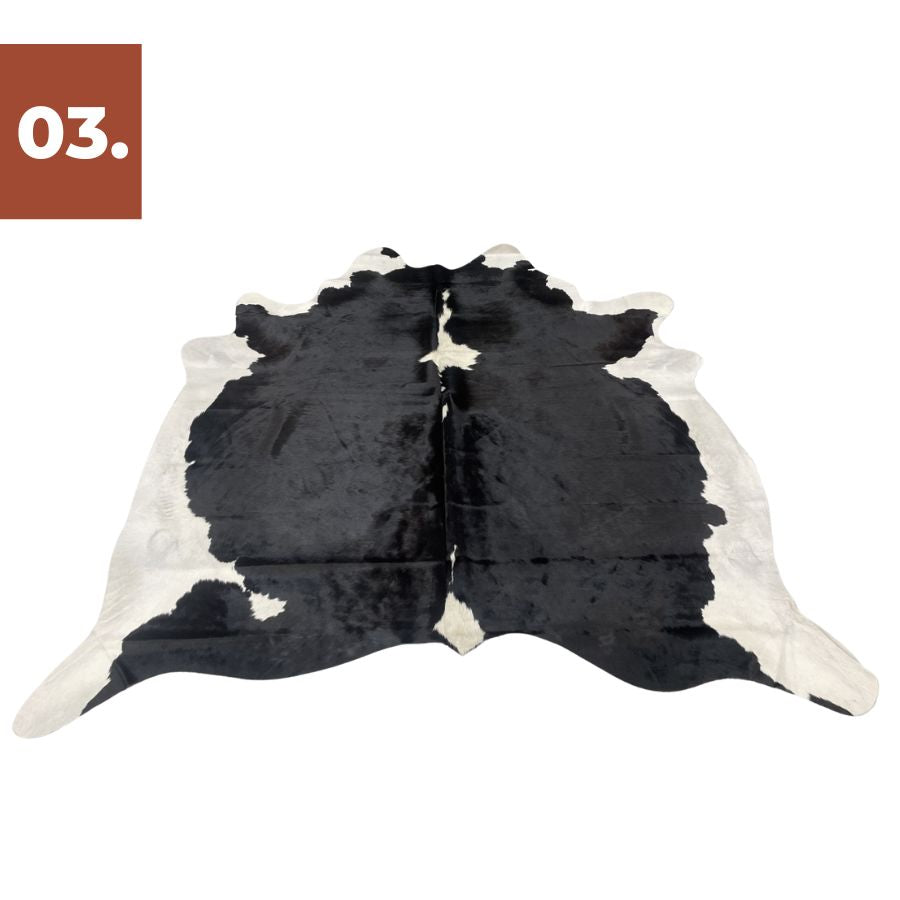 Cowhide Rug - Black White (Large)