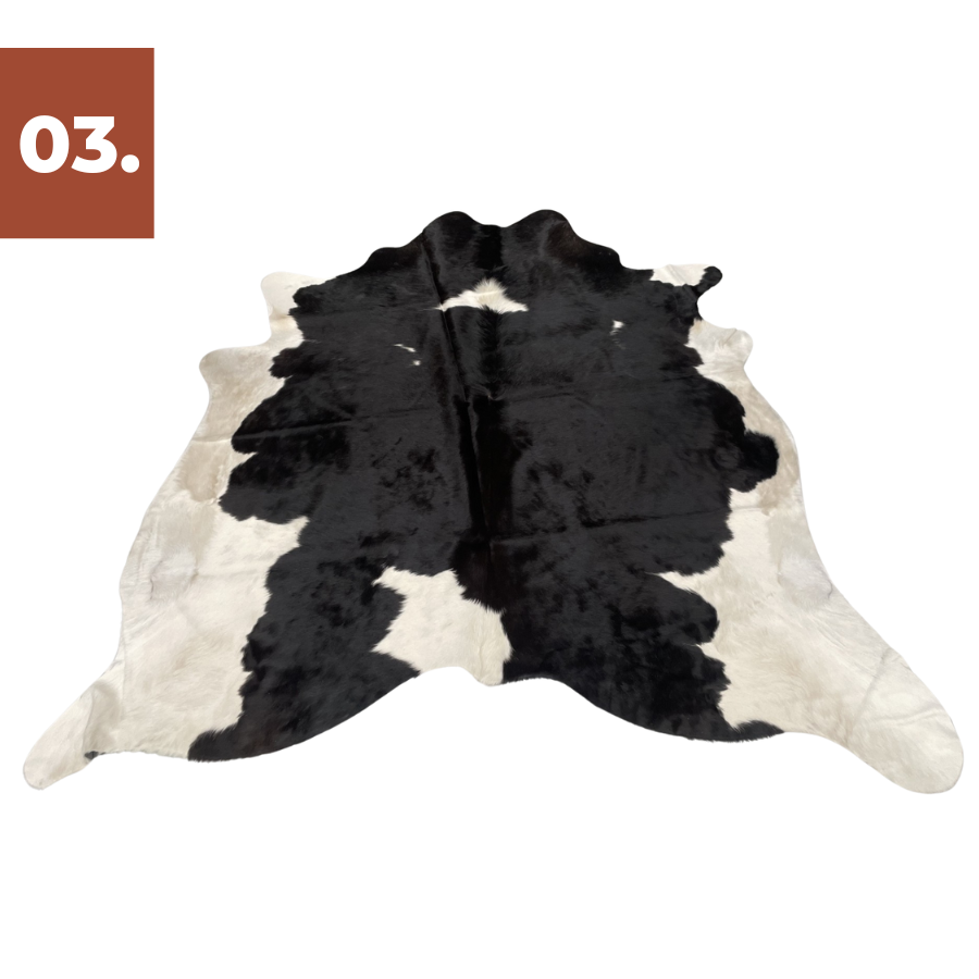 Cowhide Rug - Black White (Large)