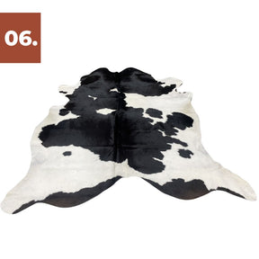 Cowhide Rug - Black White (Large)