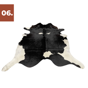 Cowhide Rug - Black White (Large)