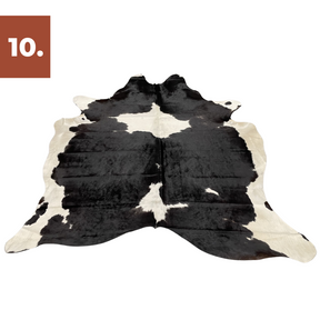 Cowhide Rug - Black White (Large)