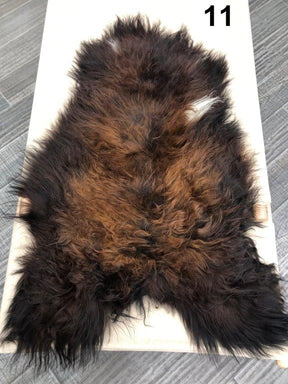 Icelandic Sheepskin Rug - Brown with Auburn Tips