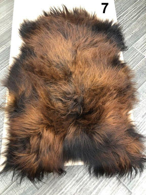 Icelandic Sheepskin Rug - Brown with Auburn Tips