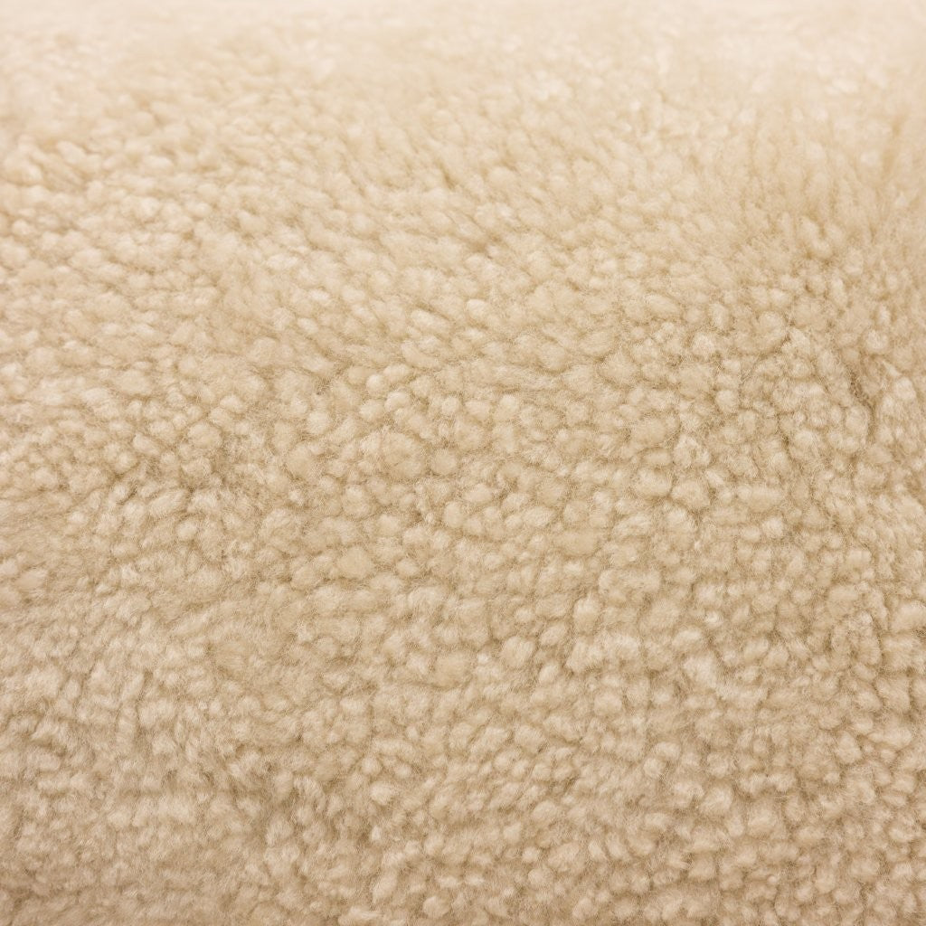 Shearling Rectangle Cushion - Bone