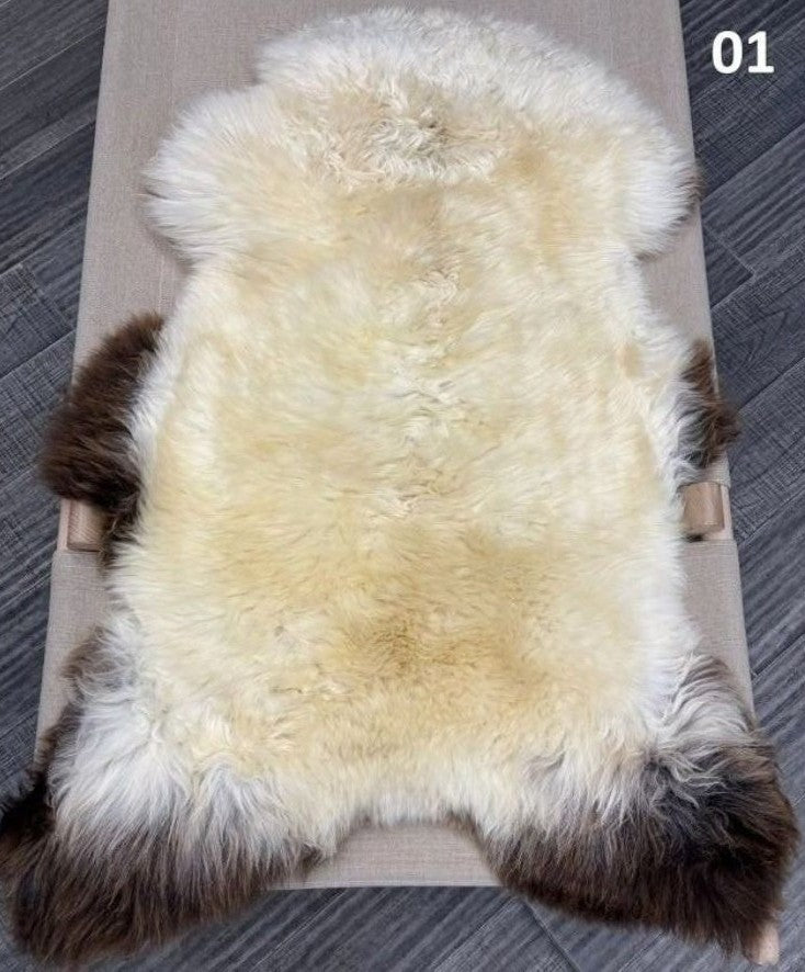 British Sheepskin Rug – Rich Dark Brown | Natural Wool Hide