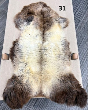 British Sheepskin Rug – Rich Dark Brown | Natural Wool Hide