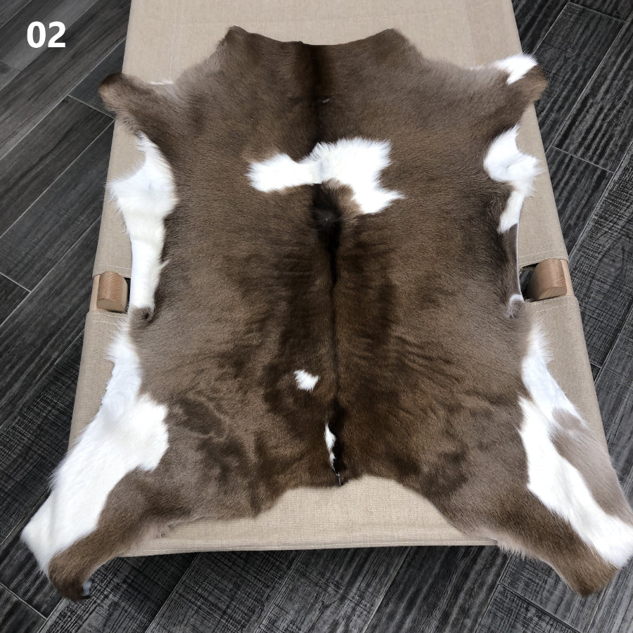 Calf Hide Rug - Brown White