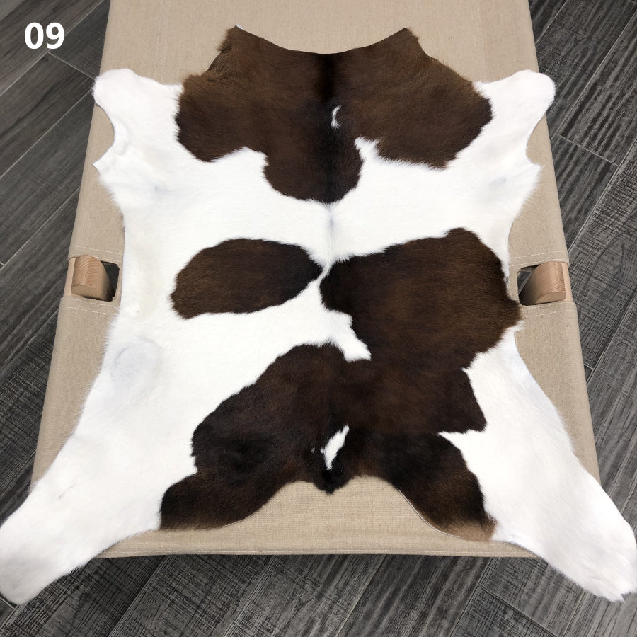 Calf Hide Rug - Brown White