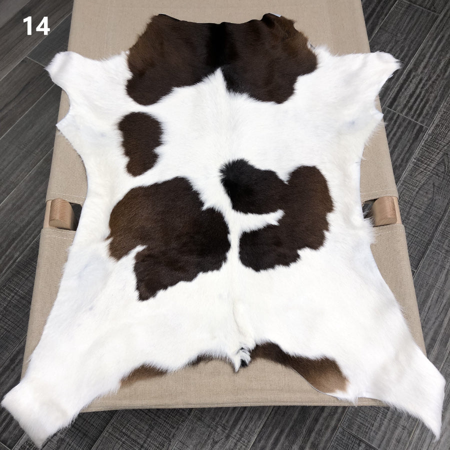 Calf Hide Rug - Brown White