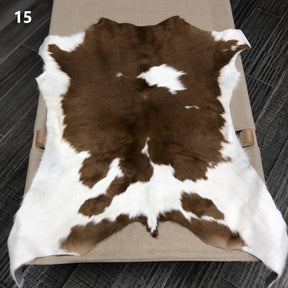 Calf Hide Rug - Brown White