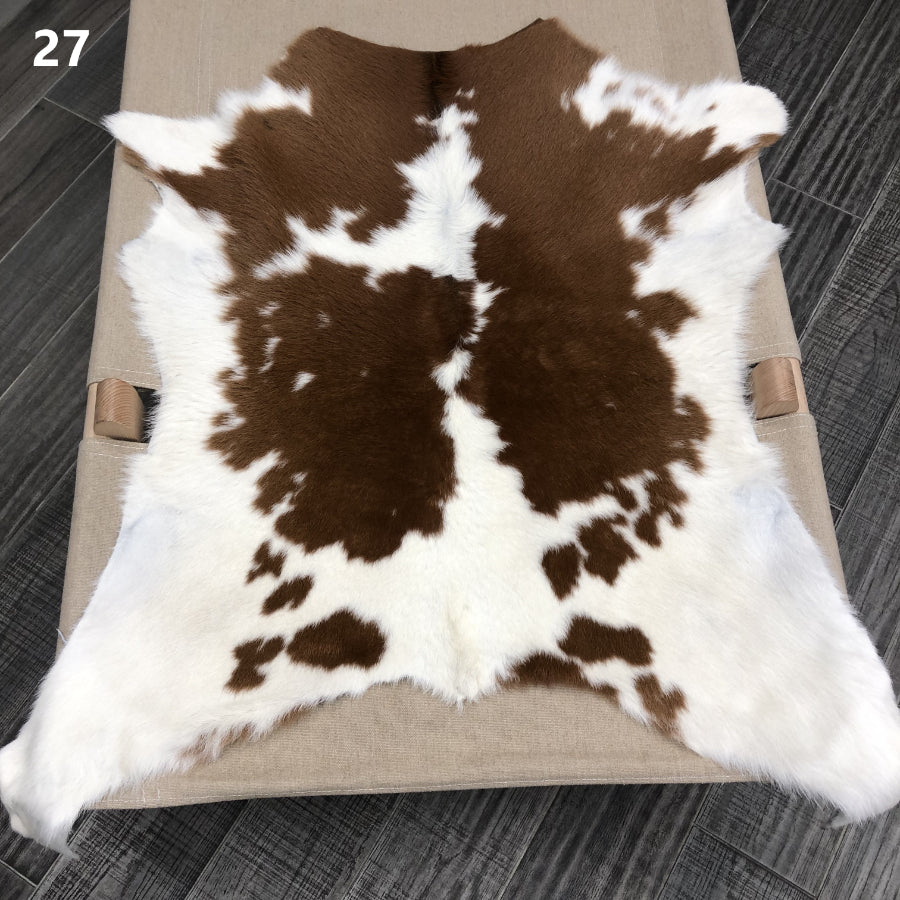 Calf Hide Rug - Brown White