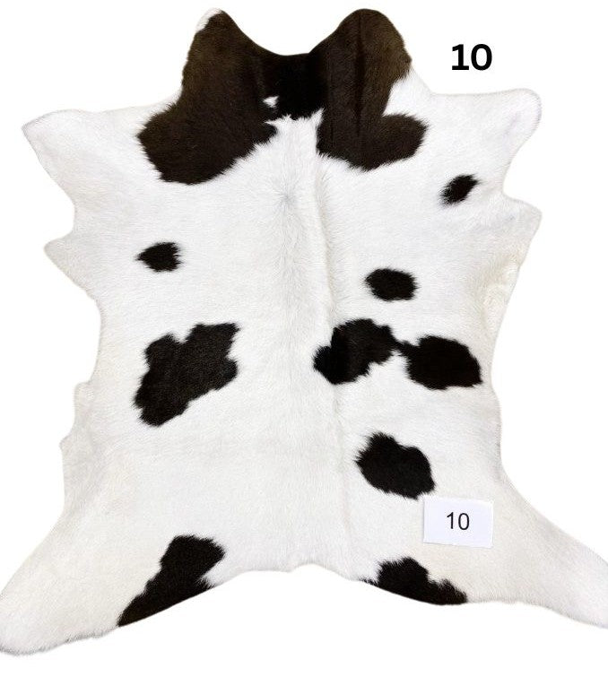 Calf Hide Rug - Brown White - 10