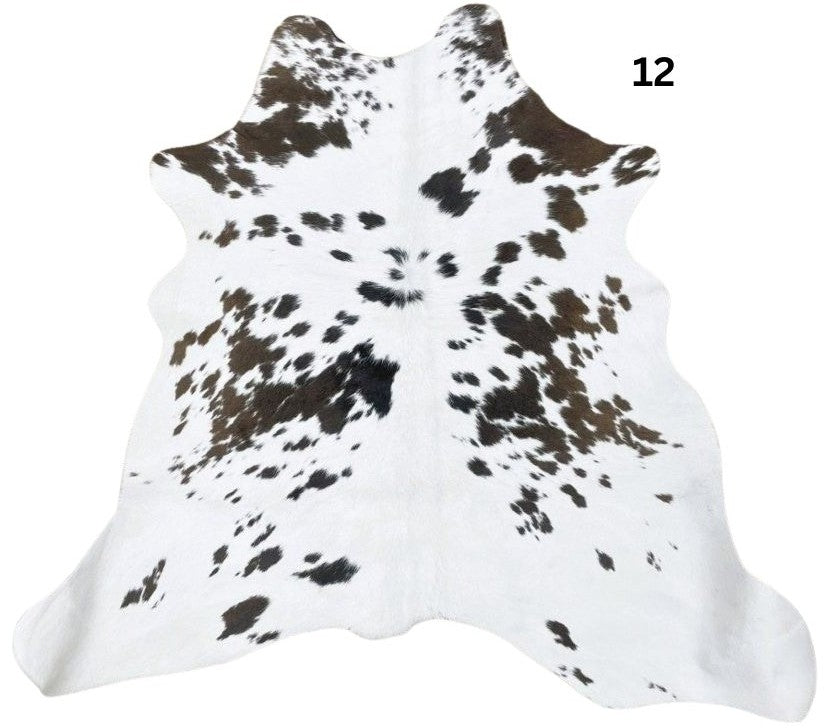 Calf Hide Rug - Brown White - 12