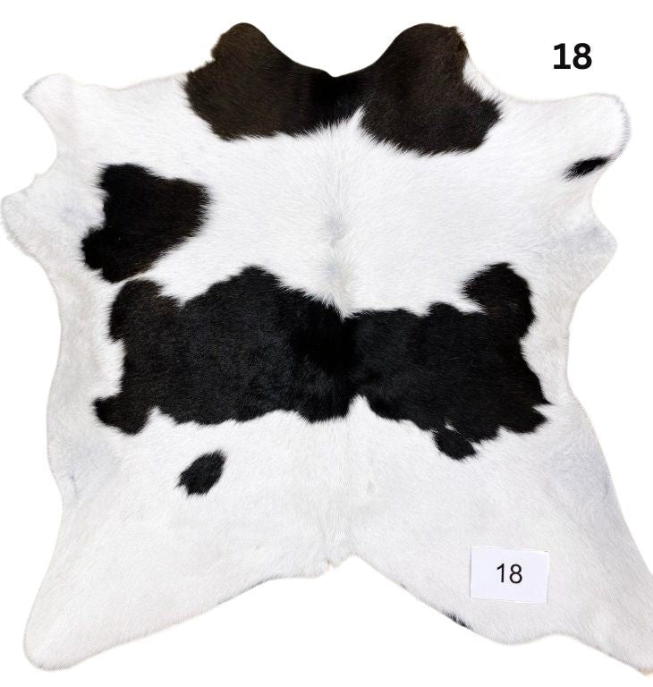 Calf Hide Rug - Brown White - 18