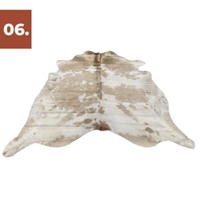 Cowhide Rug - Beige & White Special (Regular)