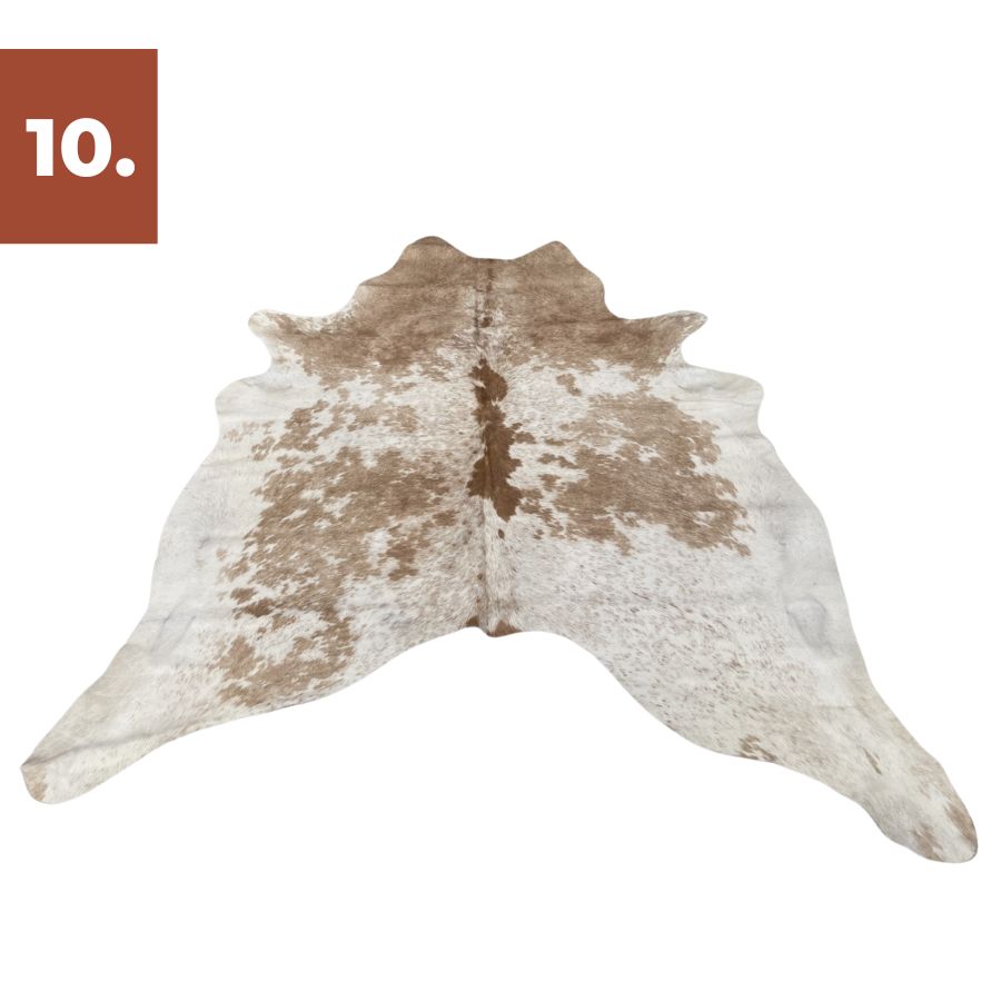 Cowhide Rug - Beige & White Special (Small)