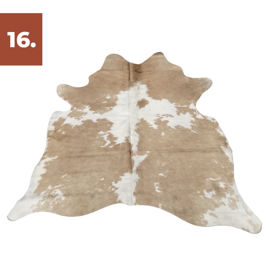 Cowhide Rug - Beige & White Special (Small)