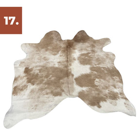 Cowhide Rug - Beige & White Special (Small)