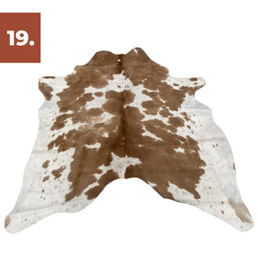 Cowhide Rug - Beige & White Special (Small)