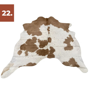 Cowhide Rug - Beige & White Special (Small)