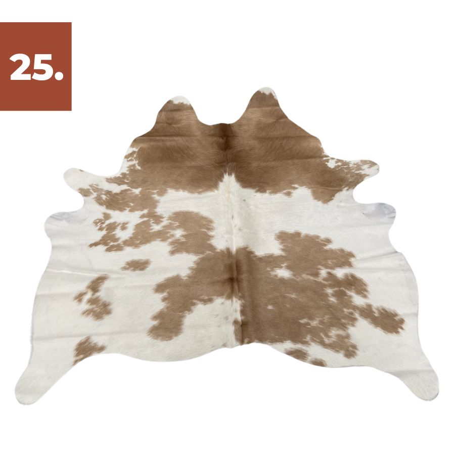 Cowhide Rug - Beige & White Special (Small)