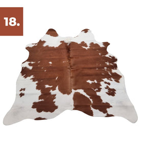 Cowhide Rug - Brown White Special (Small)