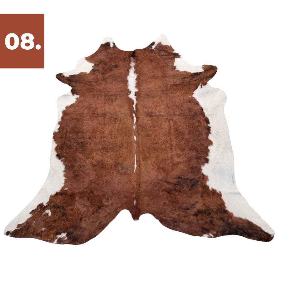 Cowhide Rug - White Belly White Spine (Small)