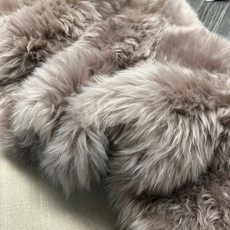 Double Sheepskin Rug - Taupe