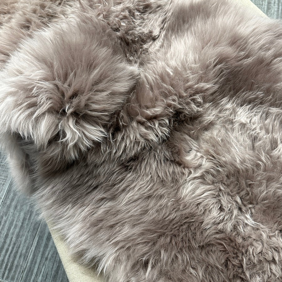 Double Sheepskin Rug - Taupe