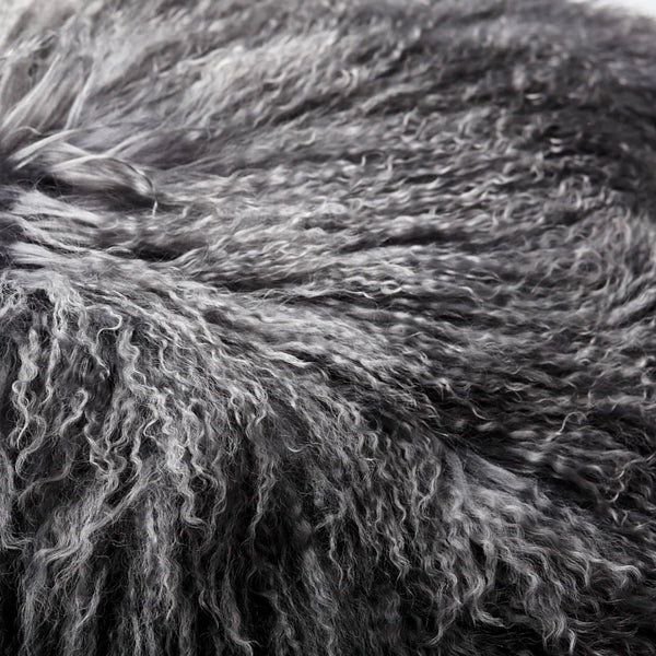 <p>Grey Mongolian Sheepskin Fleece</p>