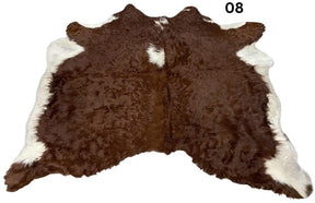 Cowhide Rug - Brown White REG