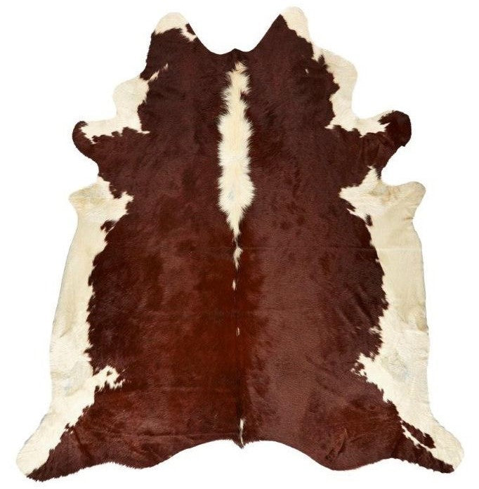 Cowhide Rug - Brown White REG