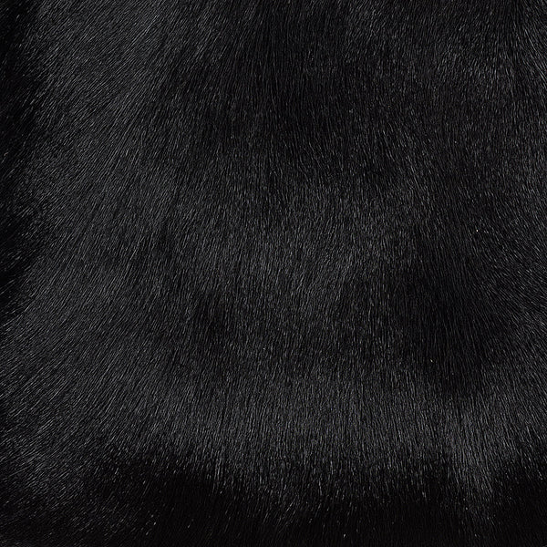 <p>Shorn Hair Himalayan Goatskin - Dyed Black</p>