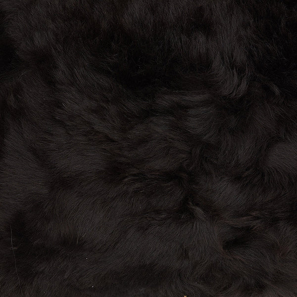 <p>Shorn Icelandic Sheepskin Fleece - Black Brown</p>