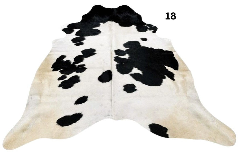 Cowhide Rug - Holstein Black & White (Regular) SALE