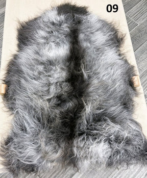 Icelandic Sheepskin Rug – Natural Mix | Long Wool Genuine Hide