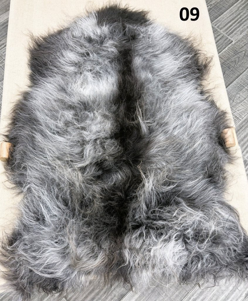 Icelandic Sheepskin Rug – Natural Mix | Long Wool Genuine Hide