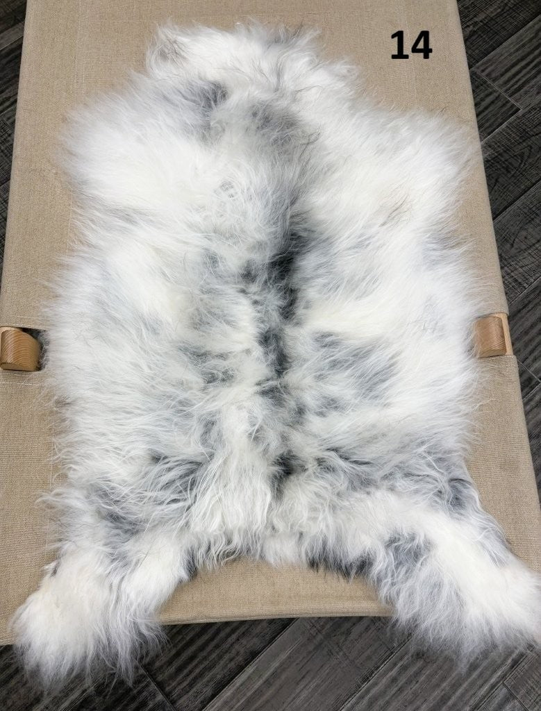 Icelandic Sheepskin Rug – Natural Mix | Long Wool Genuine Hide