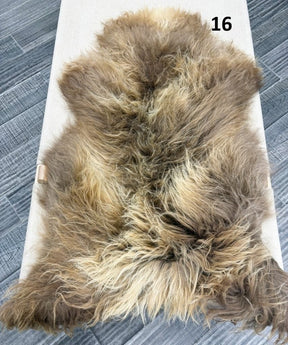 Icelandic Sheepskin Rug – Natural Mix | Long Wool Genuine Hide