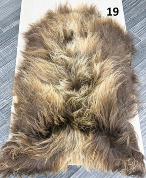 Icelandic Sheepskin Rug – Natural Mix | Long Wool Genuine Hide