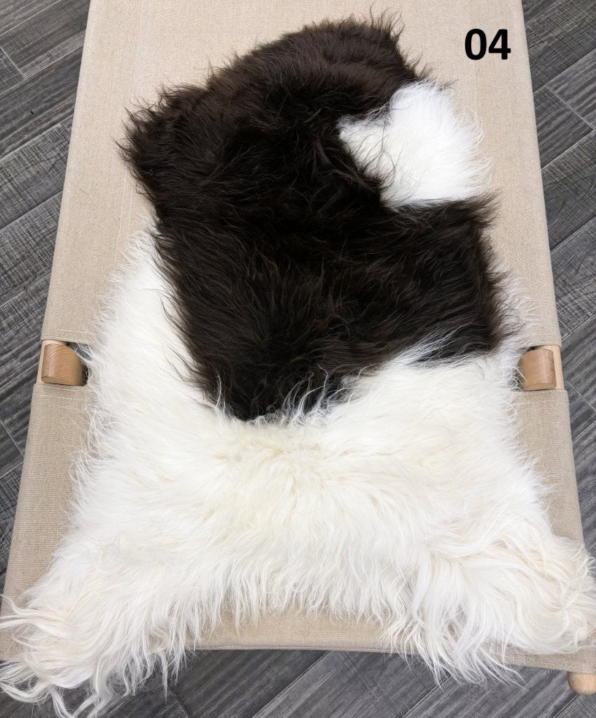 Icelandic Sheepskin Rug – Natural Mix | Long Wool Genuine Hide
