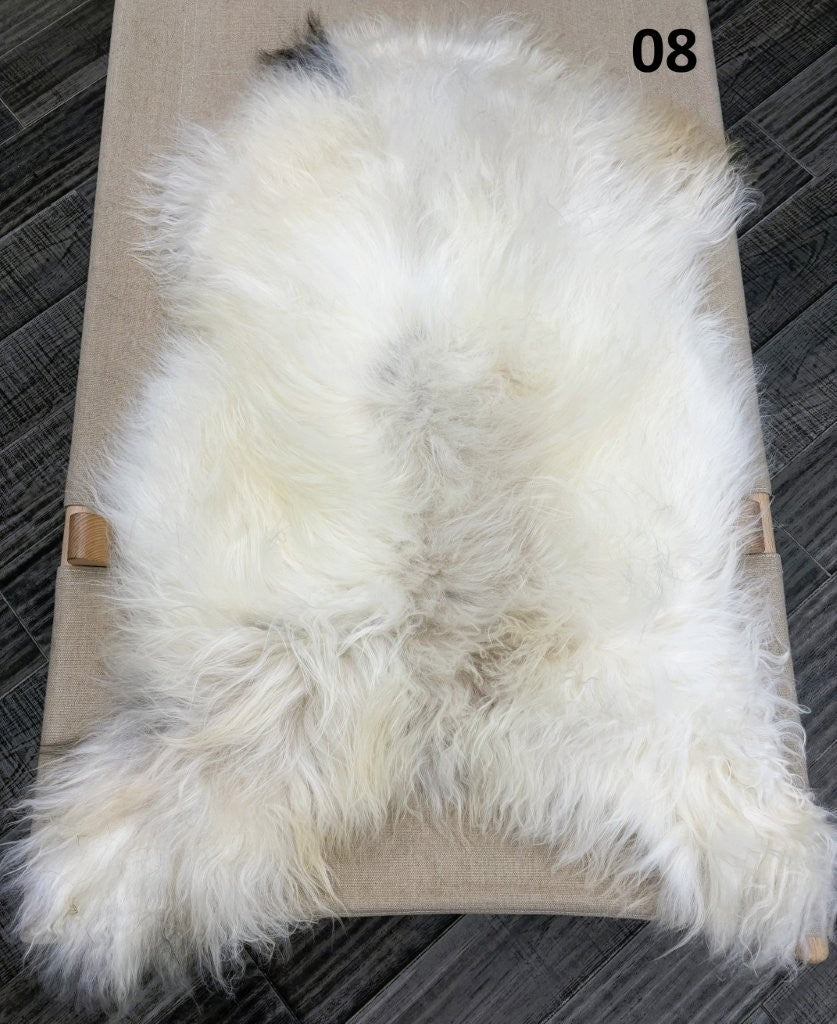 Icelandic Sheepskin Rug – Natural Mix | Long Wool Genuine Hide
