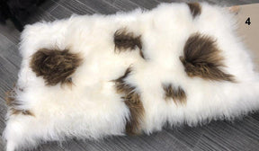 Icelandic Sheepskin Area Rug - Natural Brown Spot