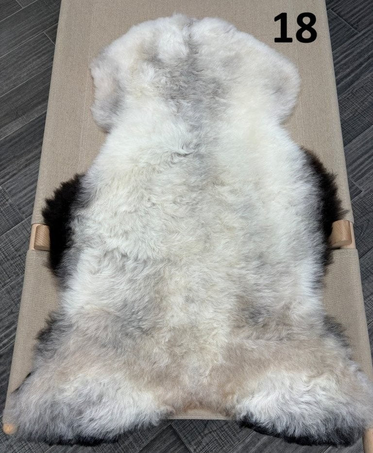 Icelandic Shorn Sheepskin Dark Edges - 18
