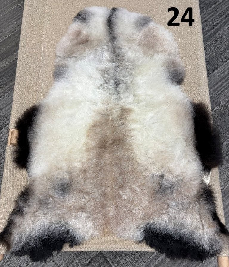 Icelandic Sheepskin Rug – Shorn, Dark Edged