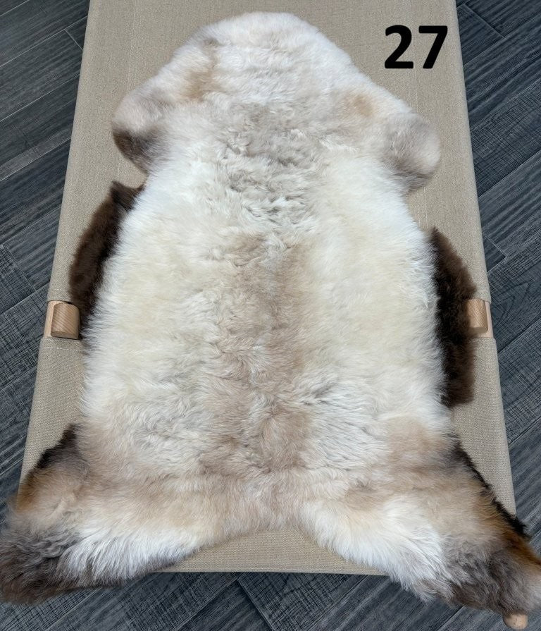 Icelandic Shorn Sheepskin Dark Edges - 27