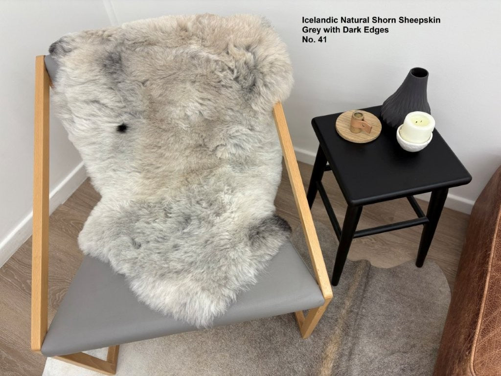Icelandic Shorn Sheepskin Dark Edges - 41