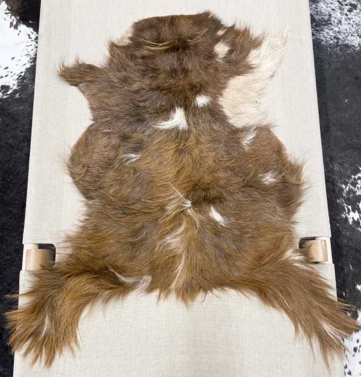 European Longhair Goat Hide Rug