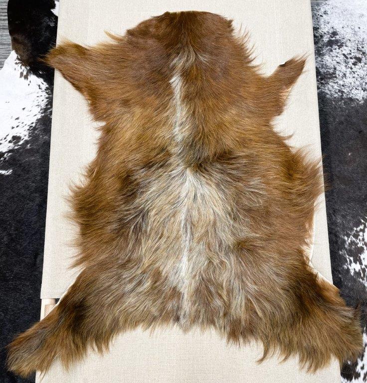 European Longhair Goat Hide Rug